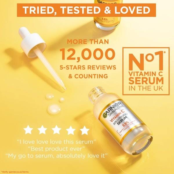 Garnier 3.5% Vitamin C, Niacinamide, Salicylic Acid, Brightening and Anti Dark Spot Serum 30ml Hotsell