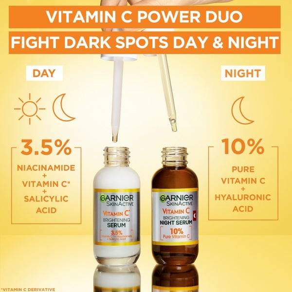 Garnier 3.5% Vitamin C, Niacinamide, Salicylic Acid, Brightening and Anti Dark Spot Serum 30ml Hotsell