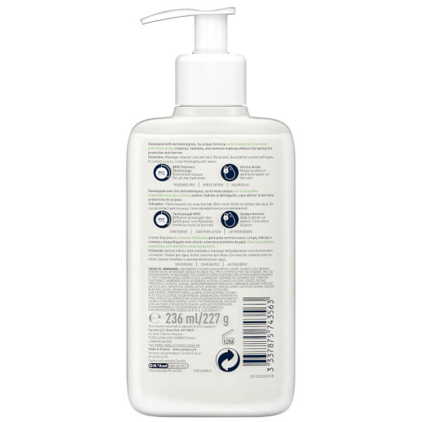 CeraVe Hydrating Cream-to-Foam Cleanser with Amino Acids for Normal to Dry Skin 236ml Rabatte dieses Monats