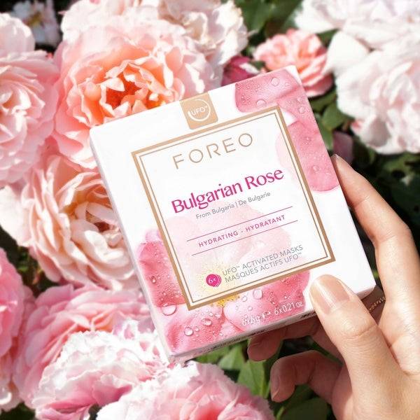 FOREO Bulgarian Rose UFO Moisture-Boosting Face Mask (6 Pack) Schlussverkauf