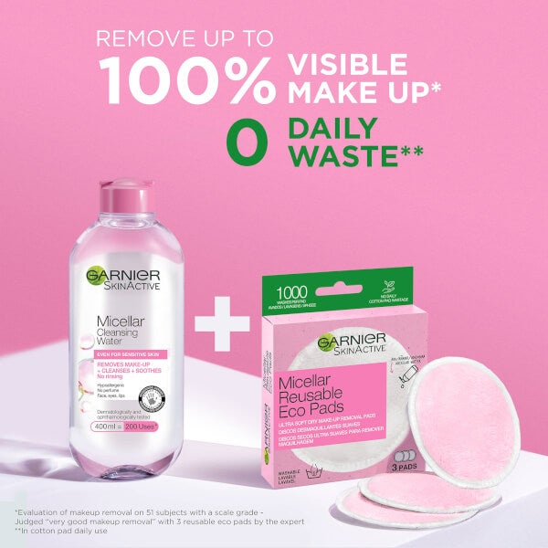 Garnier Micellar Reusable Make-up Remover Eco Pads Günstiger Verkauf