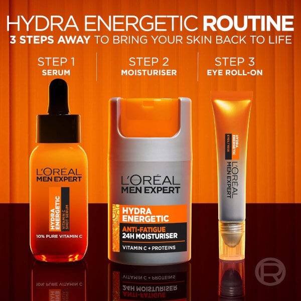 L'Oréal Men Expert Hydra Energetic 10% Pure Vitamin C Serum 30ml Vierteljährliche Förderung