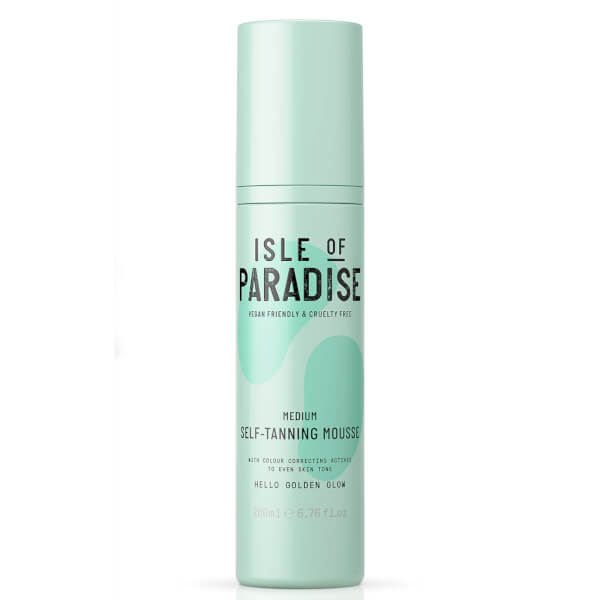 Isle Of Paradise Medium Self-Tanning Mousse and Double Sided Mitt Bundle im Angebot