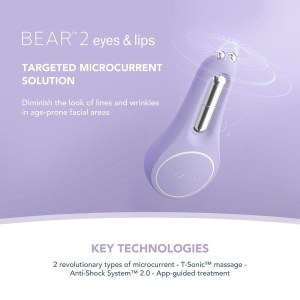 FOREO BEAR 2 Eyes and Lips Supercharged Set - Lavender Meist gekauft