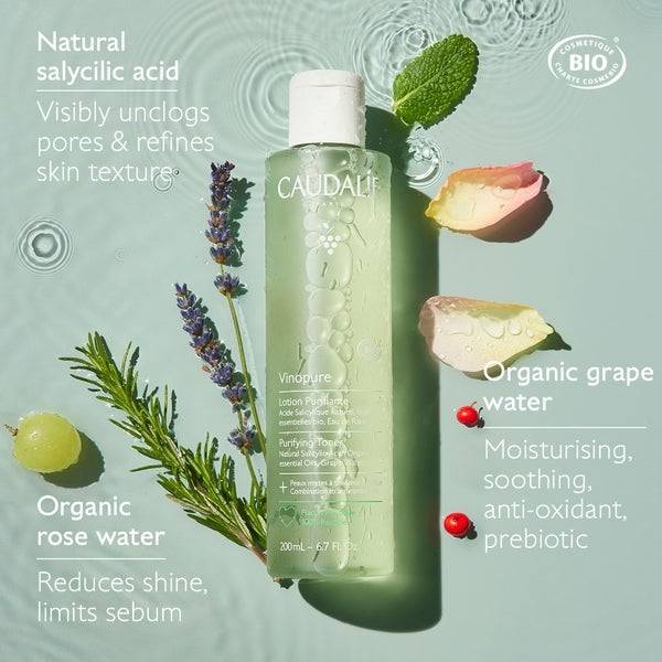 Caudalie Vinopure Reinigendes Gesichtswasser 200ml Saisonschlussverkauf