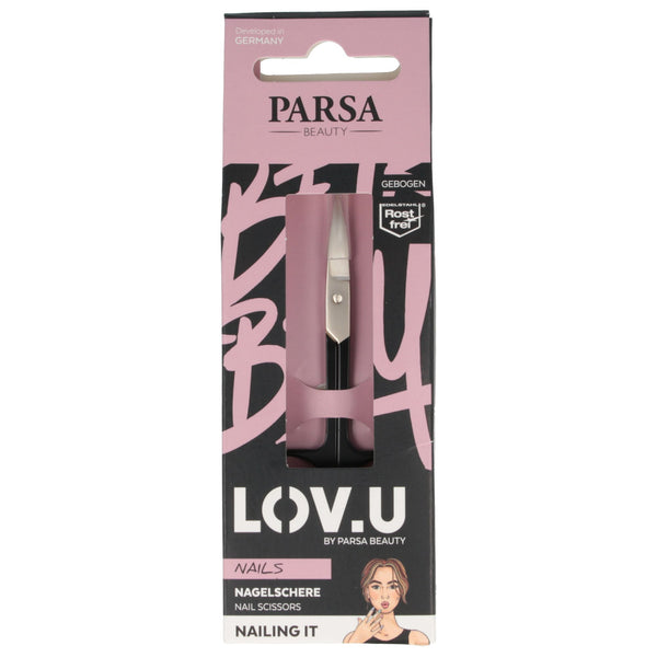 Parsa Beauty PARSA Beauty LOV.U Nagelschere gebogen, schwarz Outlet