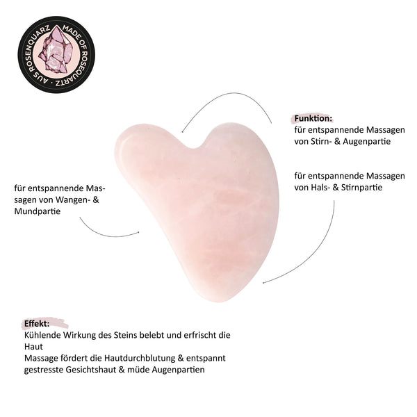 Parsa Beauty PARSA Beauty Gua Sha Massagestein Rosenquarz Günstiger Verkauf