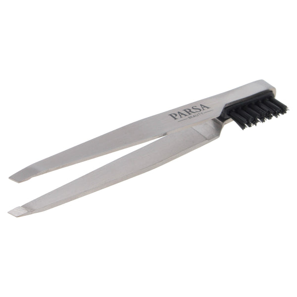 Parsa Beauty PARSA Beauty Pinzette mit Augenbrauenbürstchen, 2in1 Auslauf