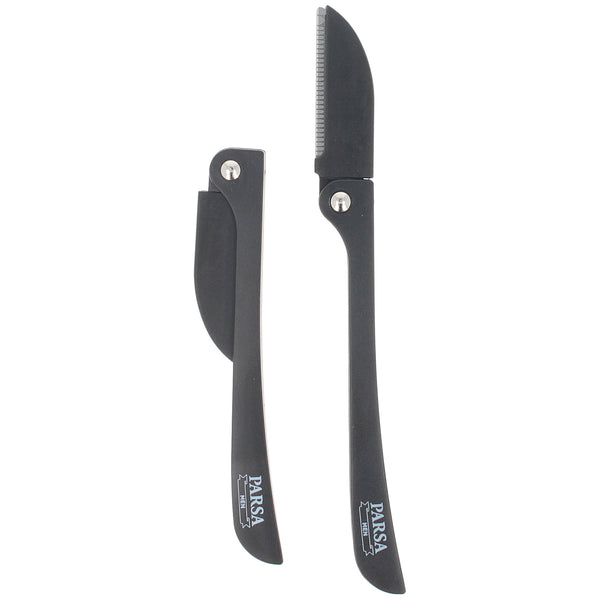 Parsa Beauty PARSA Men Haar- und Bartmesser, 2er Set klappbar japanischer Edelstahl