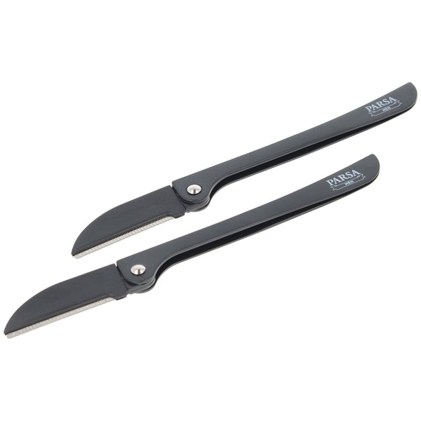 Parsa Beauty PARSA Men Haar- und Bartmesser, 2er Set klappbar japanischer Edelstahl Online