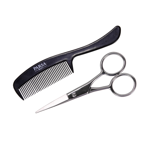 Parsa Beauty PARSA Beauty Black Edition Bart-Set - Schere und Kamm Blitzverkäufe