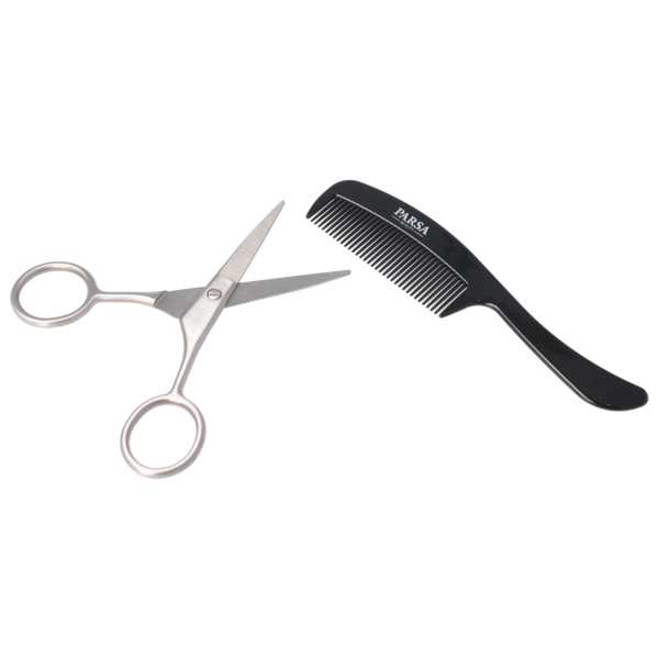 Parsa Beauty PARSA Beauty Black Edition Bart-Set - Schere und Kamm Blitzverkäufe