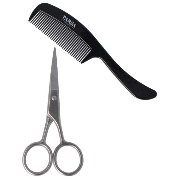 Parsa Beauty PARSA Beauty Black Edition Bart-Set - Schere und Kamm Blitzverkäufe
