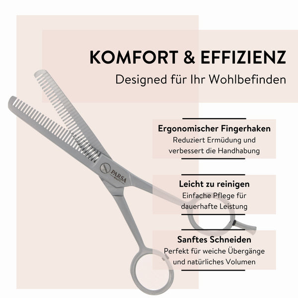 Parsa Beauty PARSA Beauty Effilierschere mit Fingerhaken Angebote