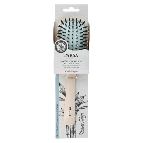 Parsa Beauty PARSA Beauty Pflegebürste Organic vegane Haarbürste groß oval in beige Blitzverkäufe