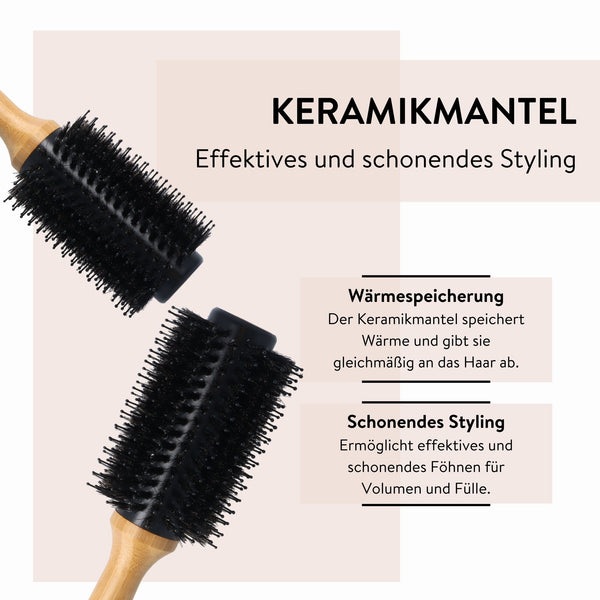 Parsa Beauty PARSA Beauty Bambus Volumenbürste Aloe Vera groß ø 33mm aus FSC®-zertifiziertem Bambus Outlet