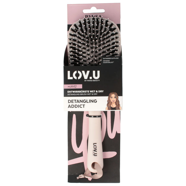 Parsa Beauty PARSA Beauty LOV.U Entwirrbürste Wet & Dry Paddle Bürste in beige Blitzverkäufe