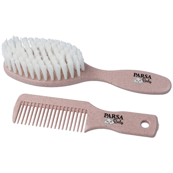 Parsa Beauty PARSA Baby Pflegeset, Bürste und Kamm, Rosa Online