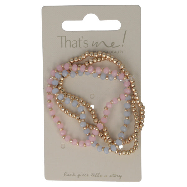 Parsa Beauty That's me by PARSA Beauty Armbandset in gold mit blauen und rosanen Perlen Hotsell