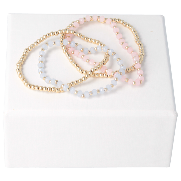 Parsa Beauty That's me by PARSA Beauty Armbandset in gold mit blauen und rosanen Perlen Hotsell