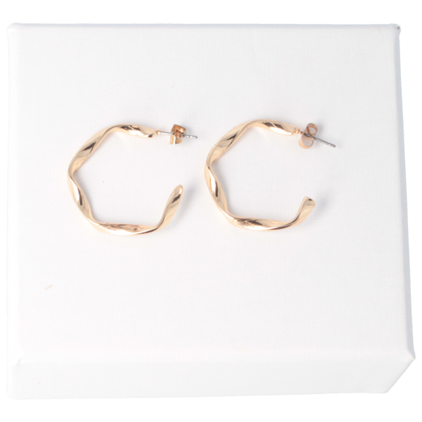 Parsa Beauty That's me by PARSA Beauty Creolen in Gold mit gewellter Optik Schlussverkauf