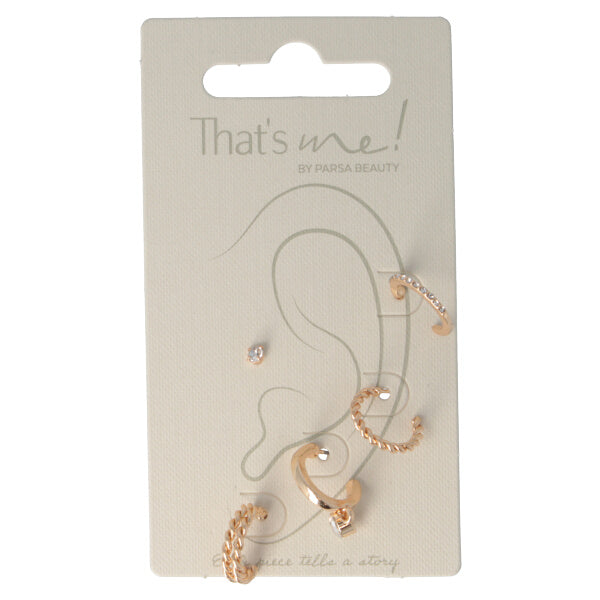 Parsa Beauty That's me by PARSA Beauty Mehrfachohrstecker mit Strass in Gold Verkauf