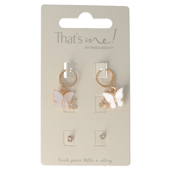 Parsa Beauty That's me by PARSA Beauty Ohrring-Set mit lieblichen Schmetterlingsdetails Auslauf
