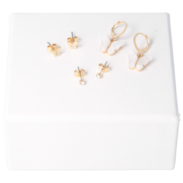 Parsa Beauty That's me by PARSA Beauty Ohrring-Set mit lieblichen Schmetterlingsdetails Auslauf