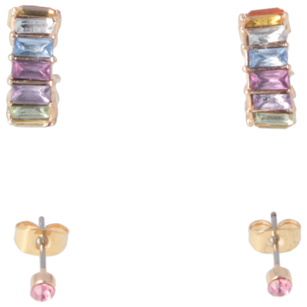 Parsa Beauty That's me by PARSA Beauty Ohhring-Set mit Goldenen Strass Creolen und passenden Steckern Auslauf