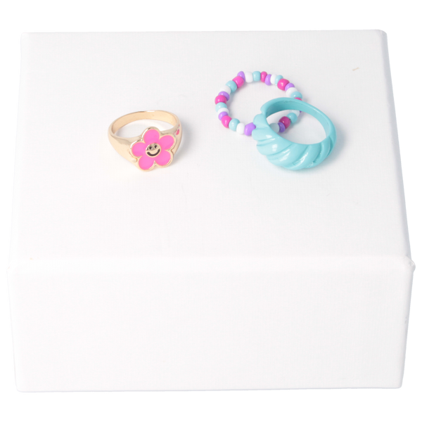 Parsa Beauty That's me by PARSA Ring-Set mit goldenem Statement Ring und zwei farbenfrohen Ringen Angebote