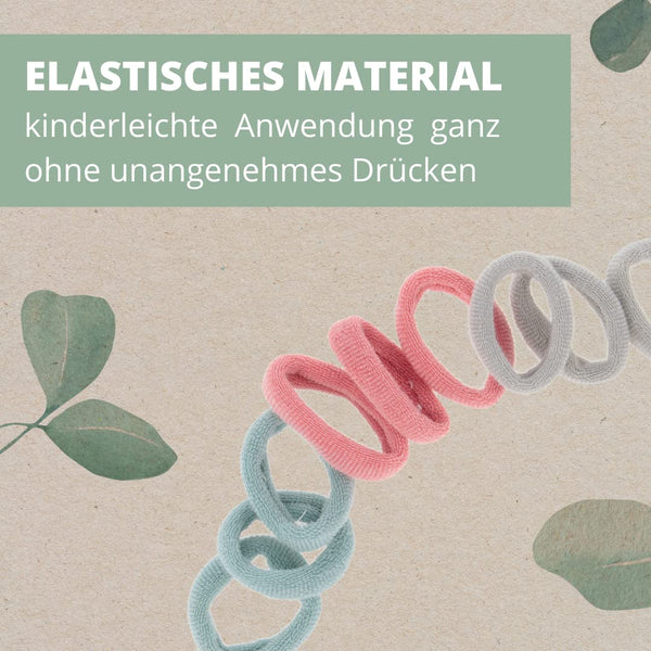 Parsa Beauty PARSA Beauty Nature Kids Haargummi gerippt mit Bambusviskose, 9 Stk Fabrikverkauf