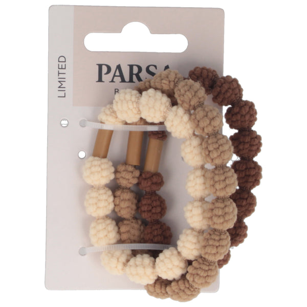 Parsa Beauty PARSA Beauty Haargummi strukturiert mehrfarbig 3Stk Outlet