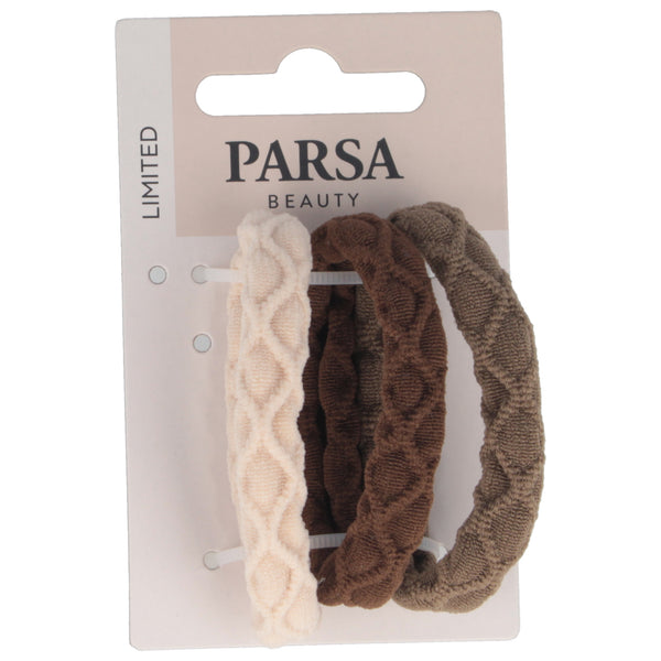 Parsa Beauty PARSA Beauty Haargummi strukturiert mehrfarbig 5,5cm 3Stk Auslauf