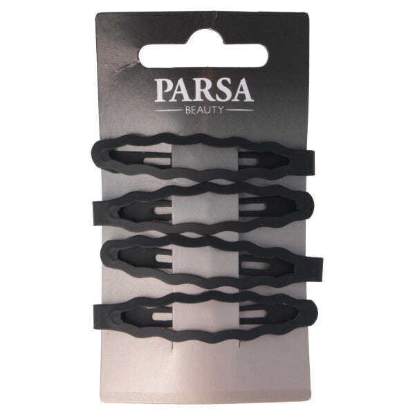 Parsa Beauty PARSA Beauty Haarclip schwarz matt gewellt 4Stk