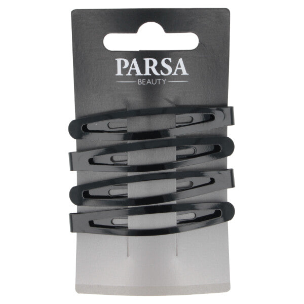 Parsa Beauty PARSA Beauty Haarclip oval schwarz shiny 4Stk