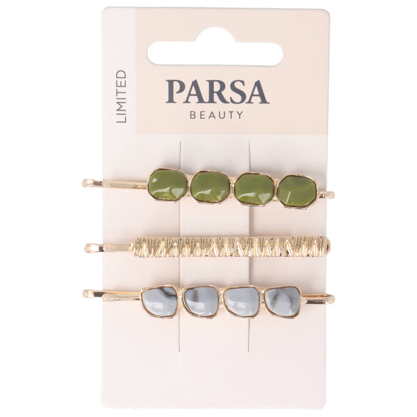 Parsa Beauty PARSA Beauty Haarklemme Steine grün 3Stk Fabrikverkauf