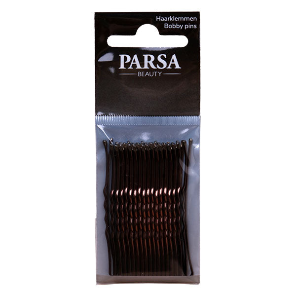 Parsa Beauty PARSA Beauty Haarklemmen 60mm, gewellt, braun 18Stk Auslauf