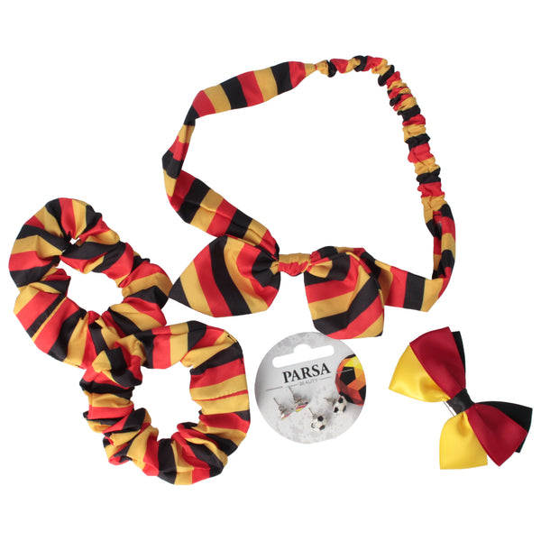 Parsa Beauty PARSA Beauty Deutschland Fanartikel Set Haarband, Schleife, Ohrringe, Scrunchies für EM und WM Meist gekauft