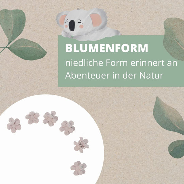 Parsa Beauty PARSA Beauty Nature Kids Haarklammer Blütenform mit Weizenstroh, 6 Stk Online