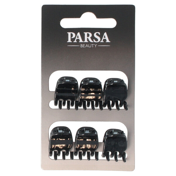 Parsa Beauty PARSA Beauty Haarklammer klein schwarz shiny 6Stk