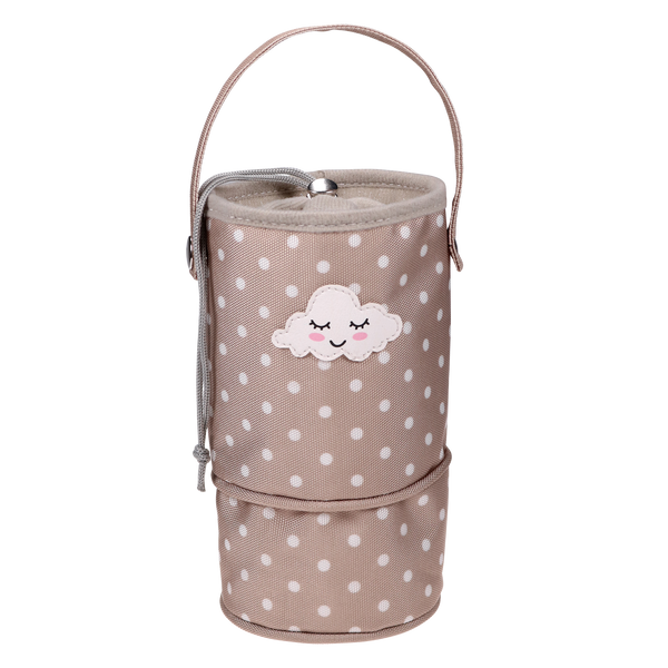 Parsa Beauty PARSA Baby Isolierflasche beige mit Wolkenstickerei 1Stk