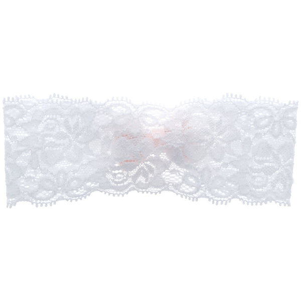 Parsa Beauty PARSA Baby Haarband weiß Spitze mit rosa Schleife Online