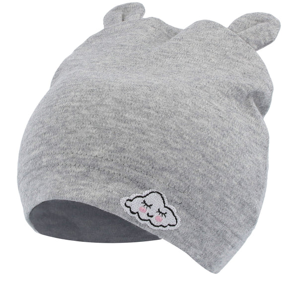 Parsa Beauty PARSA Baby Mütze grau mit Öhrchen und Wölkchenstickerei 1 Stk Hotsell