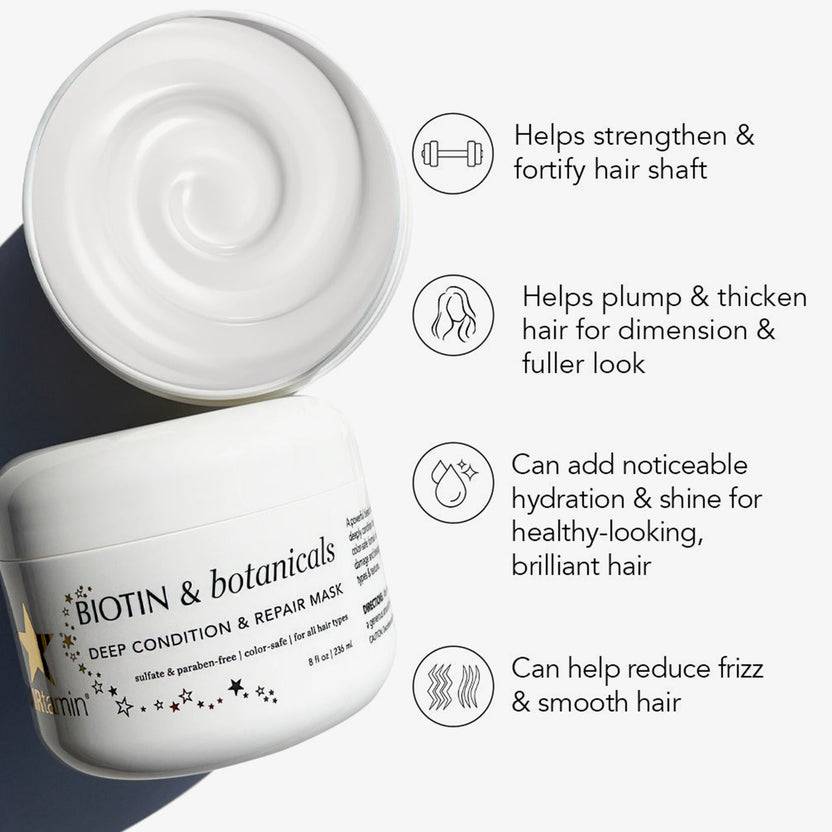 HAIRtamin Biotin & Botanicals Deep Condition & Repair Hair Mask (236ml) Schlussverkauf