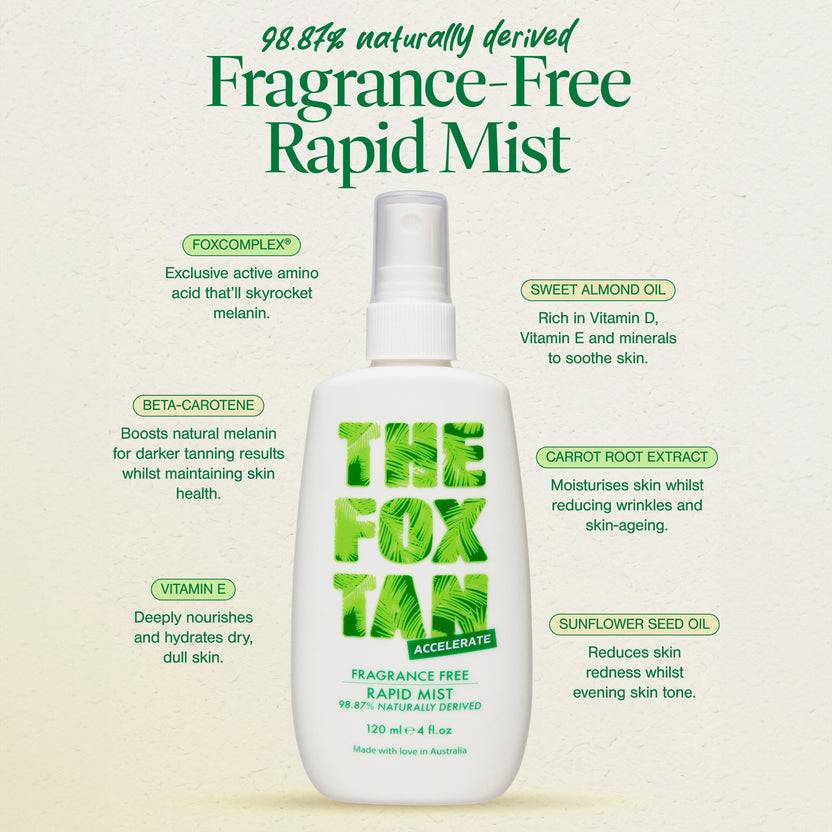 The Fox Tan Fragrance Free Rapid Tanning Mist (120ml) Günstiger Verkauf