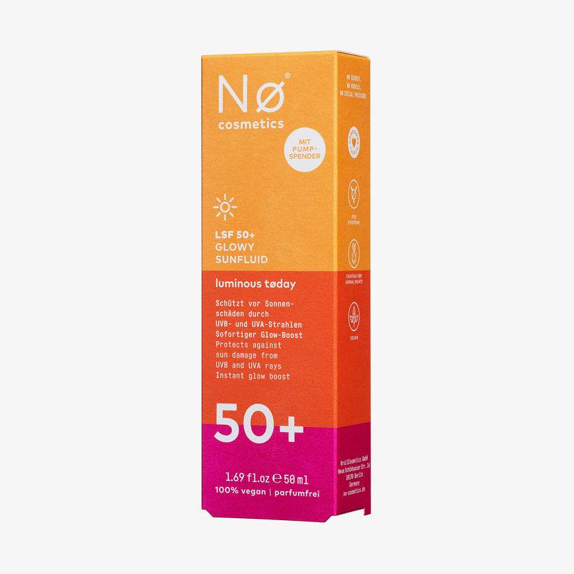 Nø Cosmetics luminous tøday LSF 50+ Glowy Sunfluid (50ml) Schlussverkauf