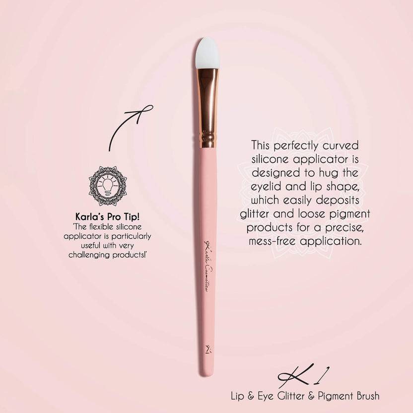 Karla Cosmetics Eye & Lip Glitter Pigment Brush Günstiger Verkauf