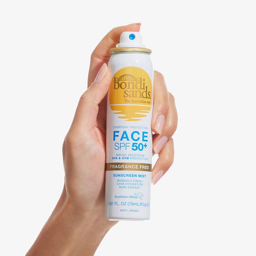 Bondi Sands SPF 50+ Fragrance Free Sunscreen Face Mist (60g) Fabrikverkauf