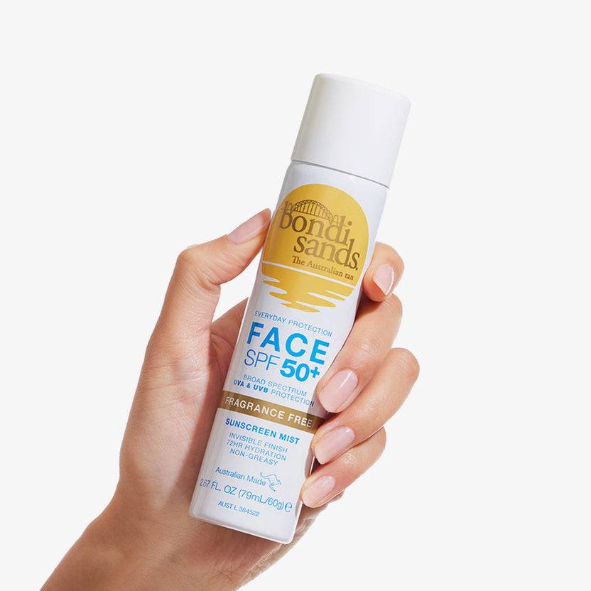 Bondi Sands SPF 50+ Fragrance Free Sunscreen Face Mist (60g) Fabrikverkauf