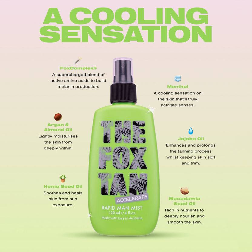 The Fox Tan Rapid Man Mist (120ml) Hotsell